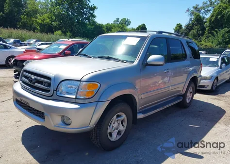 2002 Toyota Sequoia Sr5 V8 z USA, uszkodzony, nr VIN 5TDBT44A32S104685